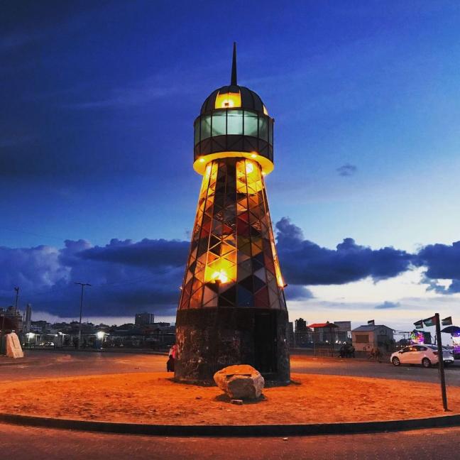 "The Lighthouse", "Le Phare"de Shareef Sarhan au port de Gaza